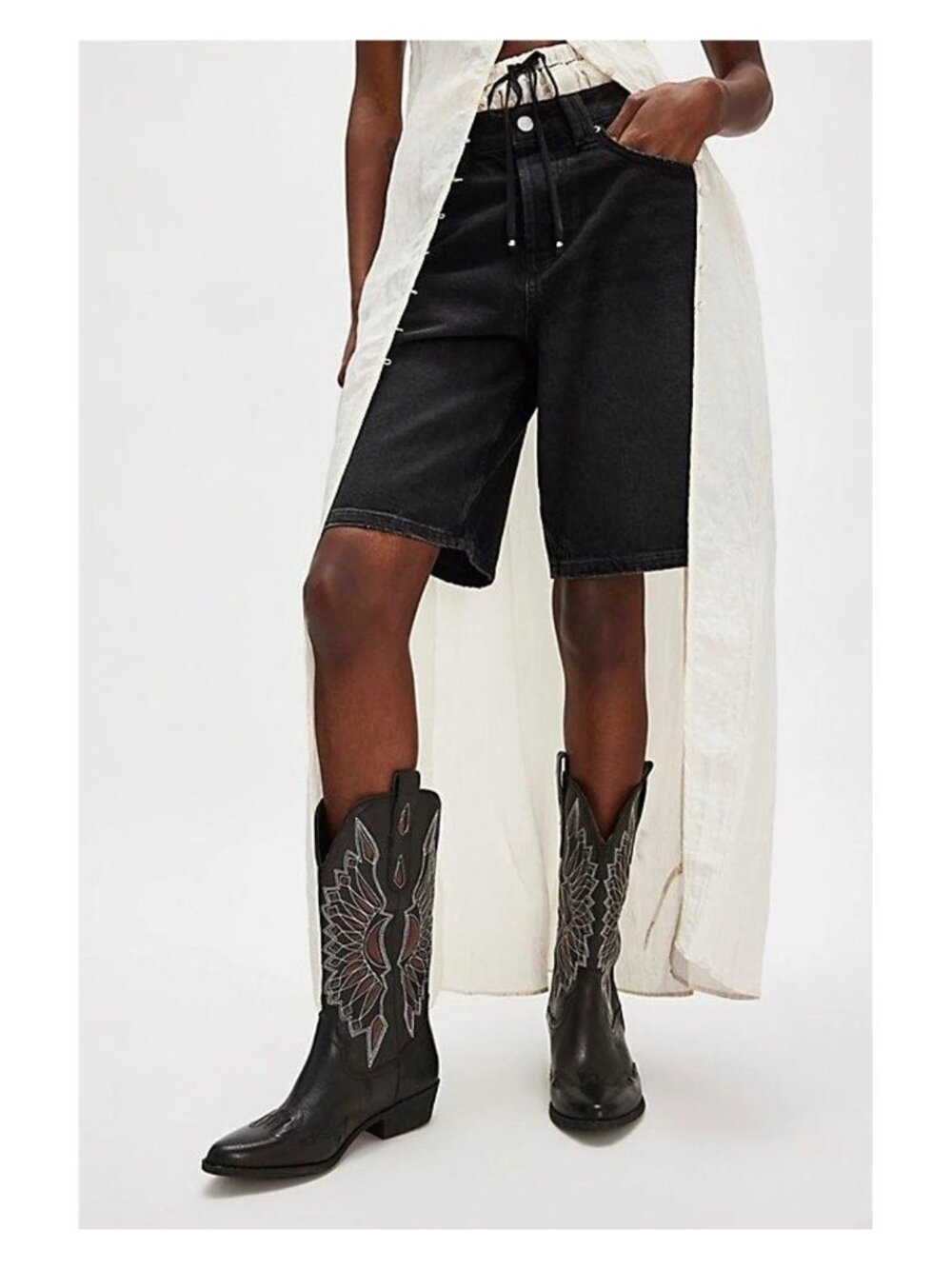 Coconuts by Matisse Bandera Western Boots Women Black Red Size 6M New